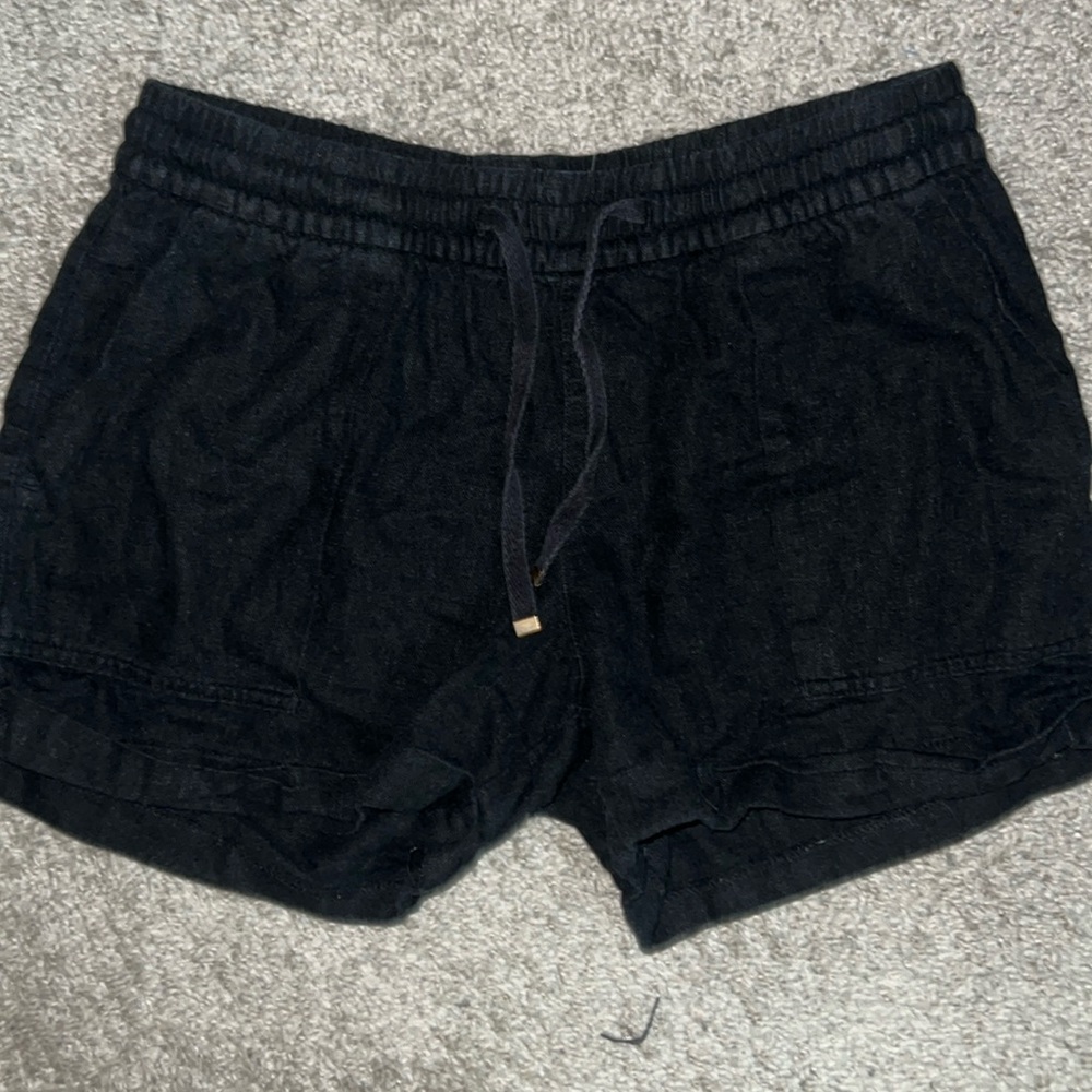 Old navy black linen shorts